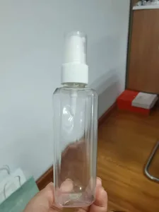 Wholesale Empty Clear Plastic New Shape Bottle With Plastic Skin Oil Lid  Lotion Cap Container For Cosmetics