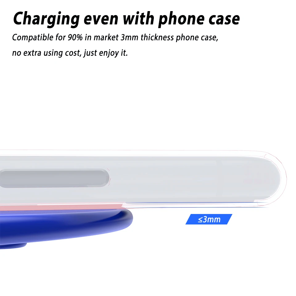 Беспроводное зарядное устройство Qi 10 Вт для iPhone 11 Pro Xs Max X Xr 8 Индукционная быстрая