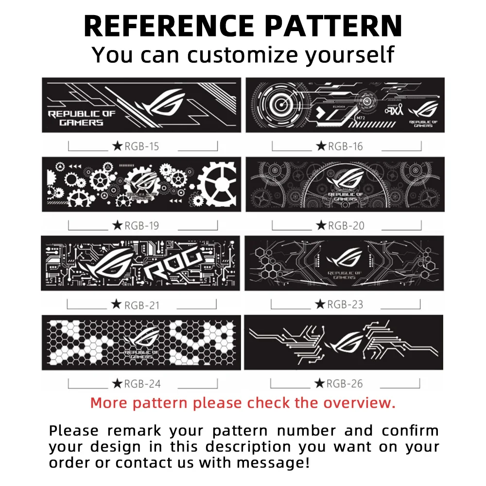 RGB осветительная панель чехол для ПК прозрачная декоративная подсветка VGA A-RGB 12 В/5