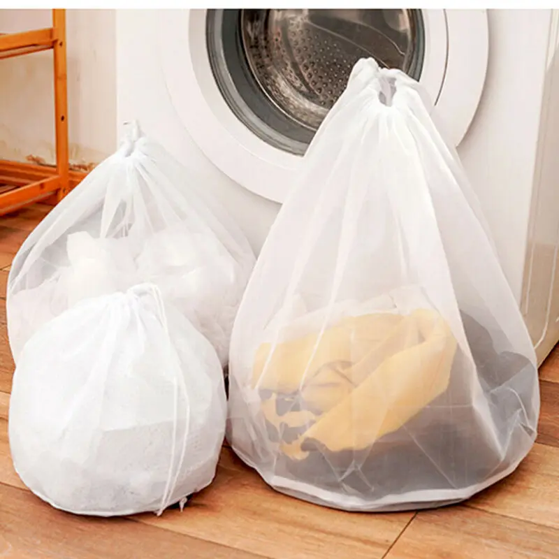 Новая стиральная машина сетчатые мешки на шнурке сумка для белья большие