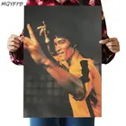 Плакат из крафт-бумаги с изображением звезды Брюса Ли, 50, 5 х35 см
