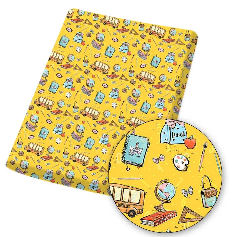 Полиэфир хлопчатобумажной ткани школьная Стиль автобус галстук бабочка