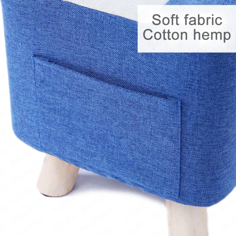 Хлопковый деревянный напольный маленький табурет оттоманка дверь обувной