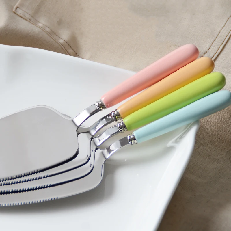 Лопатка для торта нож из нержавеющей стали с керамической ручкой