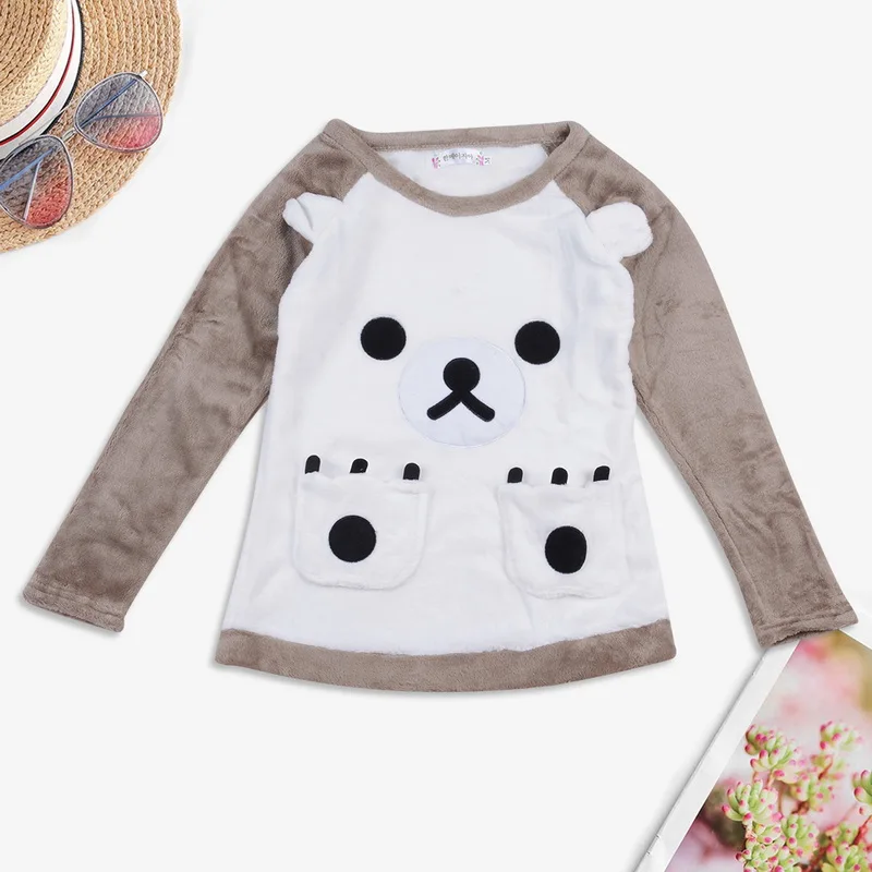 Комплект пижамный женский утепленный мягкая фланелевая одежда для сна с длинным