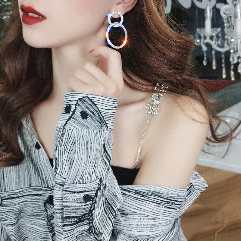 1 Pair Round Hoop Earrings Ear Pendant Dangle Fashion Jewelry for Women Girls CX17 | Украшения и аксессуары