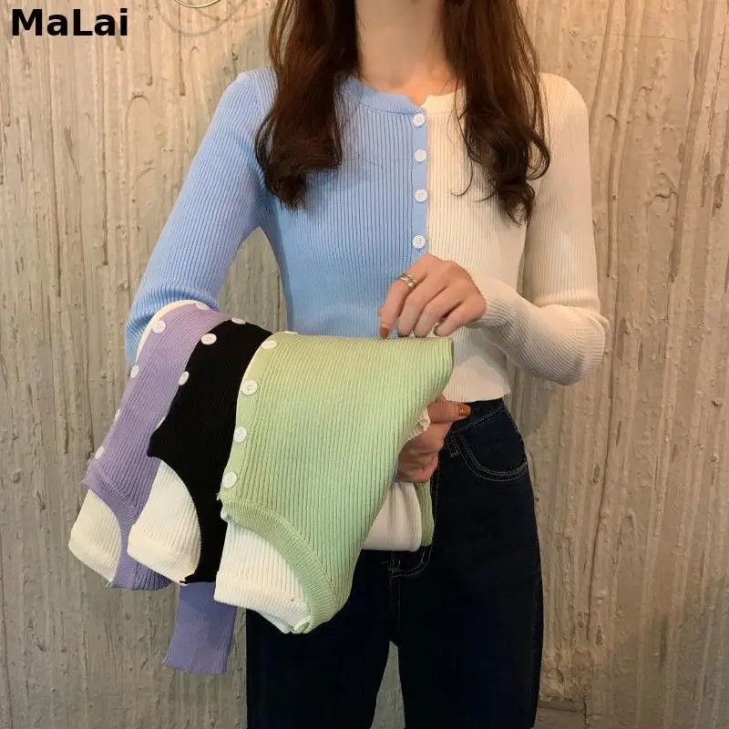 

Lolita Woman Sweaters Women's Short Knitted Cardigan 2020 Fall/Winter Slim Top Femme Chandails Pull Hiver Kawaii