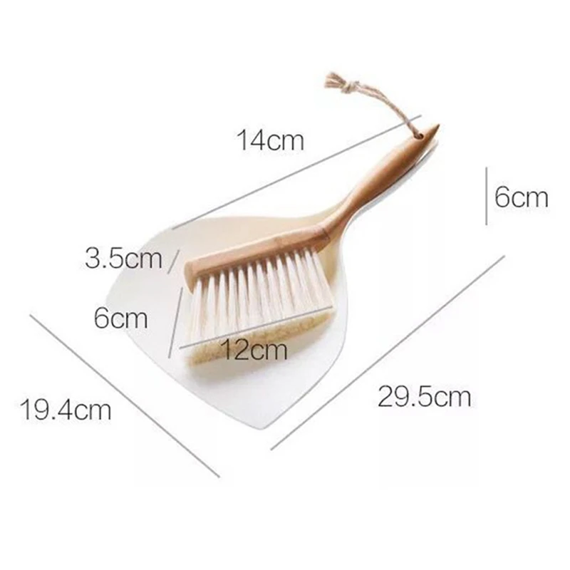 Комплект мини-метлы с бамбуковой ручкой комплект лопат Бытовая пластиковая