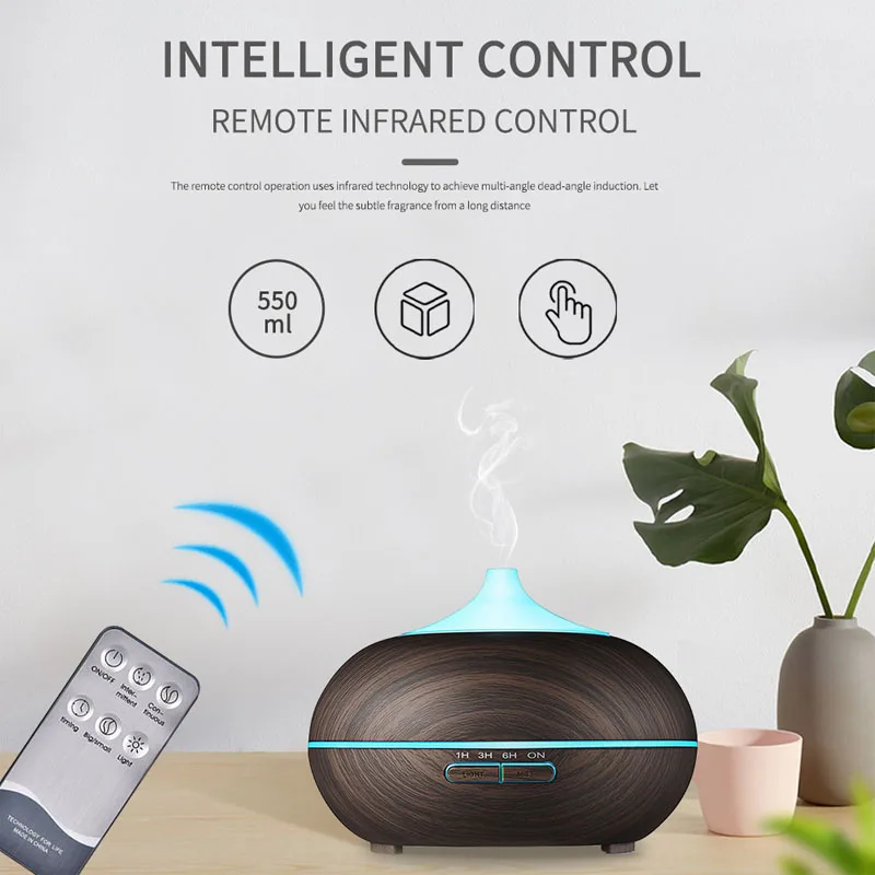 Высокое качество 400 мл ароматерапия эфирное масло диффузор с 7 цветов