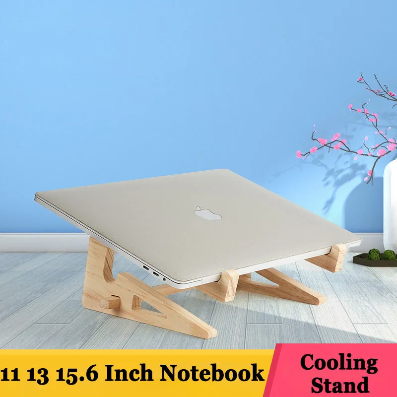 2 In 1 Wood Laptop Stand Increased Height for Macbook 13 15 Inch Vertical Base Cooling Notebook Tablet Phone Holder Mount | Автомобили и