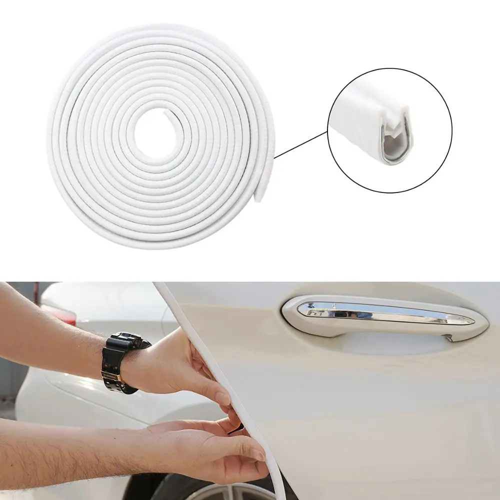 

Резиновое уплотнительное кольцо SENZEAL, 5 м, Защитные щитки для края автомобильной двери футов, защита от столкновений, водонепроницаемое, подходит для большинства автомобилей