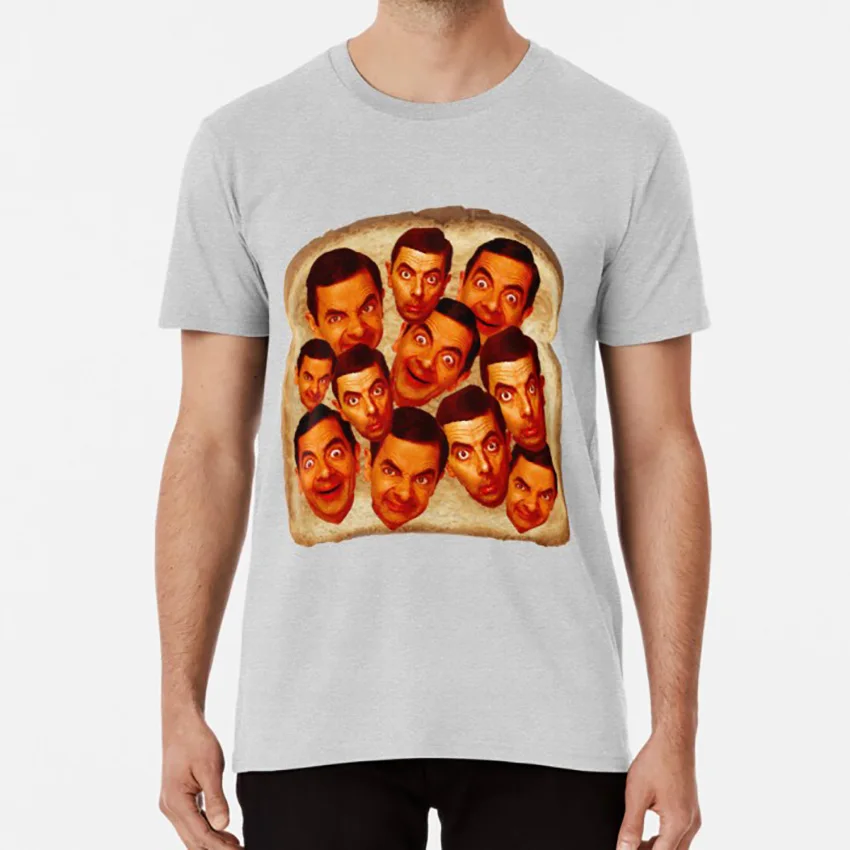 Бобы на тост футболка бобы мистер смешной комедии хлеб еда актер фильм ТВ| |