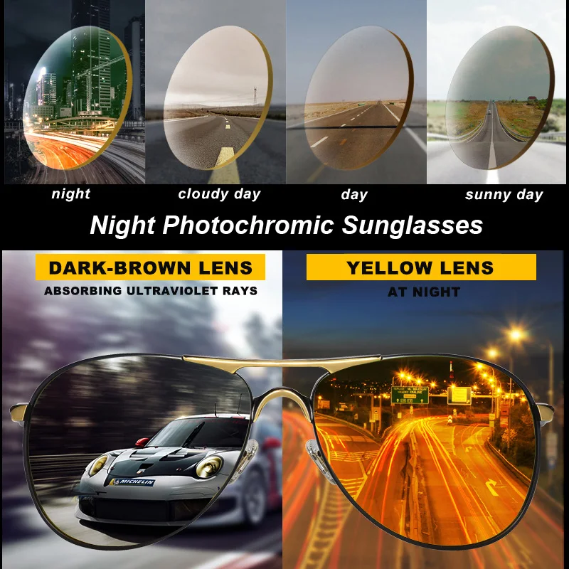 Авиационные мужские солнцезащитные очки поляризационные для вождения рыбалки