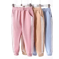 new children sweatpants boy girls cotton sport pants striped fashion soft outdoor trousers kids 4 5 6 7 8 years boutique clothes