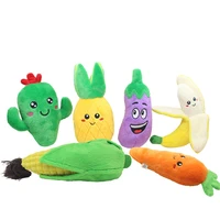 pets plush squeaky toys fruits vegetables shape dogs interactive chew toy pet supplies accessories
