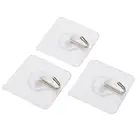 15 шт. 6x6 см Прозрачные крепкие самоклеящиеся дверные настенные вешалки крючки на присоске Тяжелая стойка присоска для кухни ванной комнаты