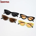 Модные дизайнерские солнцезащитные очки кошачий глаз для женщин и мужчин, Дорожные Металлические солнцезащитные очки для женщин, желтые очки, женские очки