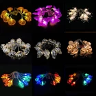 СВЕТОДИОДНАЯ Гирлянда 1,5 м в виде призрака, черепа, летучей мыши, паука светильник фестиваля вечерние НКИ, спальни, домашнего декора, Сказочная гирлянда