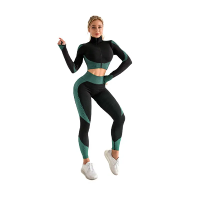 2022 Hot Sale Women Gym Suit Fitness Sets Sports Clothing Ropa Deportiva Mujer Gym Clothing Yoga Clothing Yoga Sets Fitness Suit