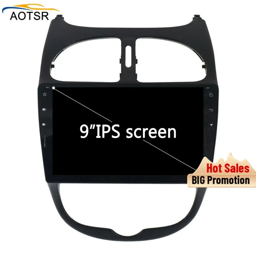 2 Din Android 10 GPS навигатор плеер для Peugeot 206 радио 2002 2003 2004 2005 2006 2007 2016 автомобильное