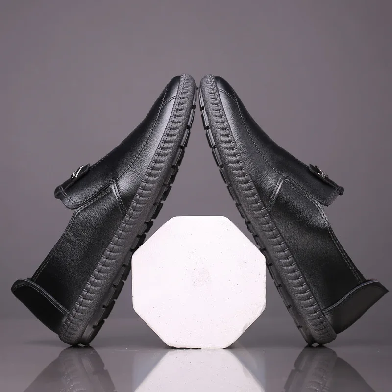 Туфли Mazefeng мужские из лакированной кожи роскошные брендовые Повседневные