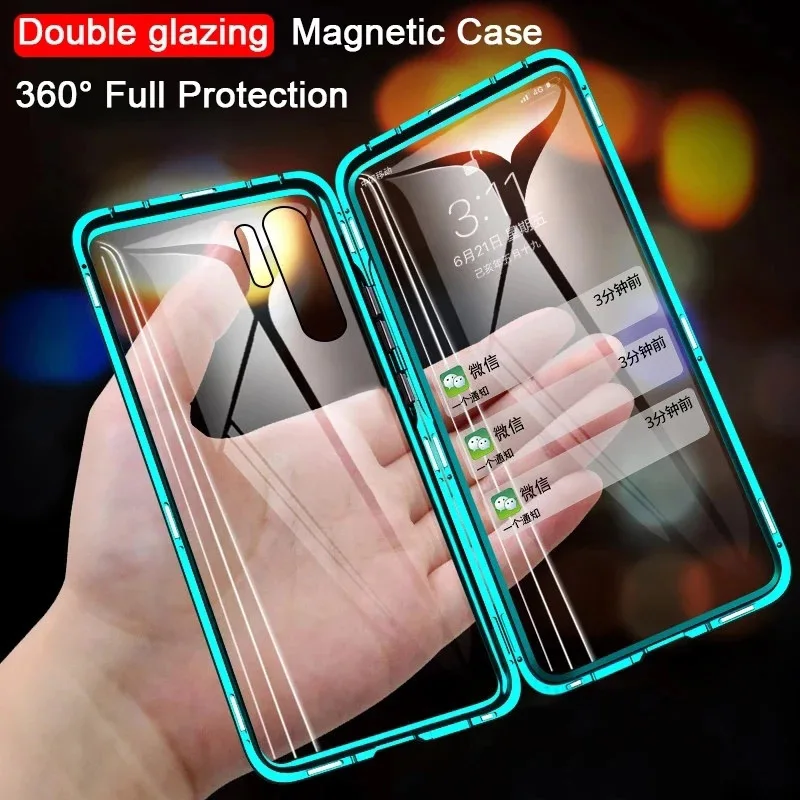 

360 Magnetic Adsorption Metal Case For Huawei Honor 10 Mate 20 30 9X 8X P40 P30 P20 Pro Lite Nova 5T P Smart Y9 Prime 2019 Cover