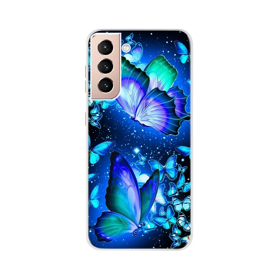 Чехол для Samsung Galaxy S21 5G coque силиконовая задняя крышка из ТПУ galaxy S 21 роскошный