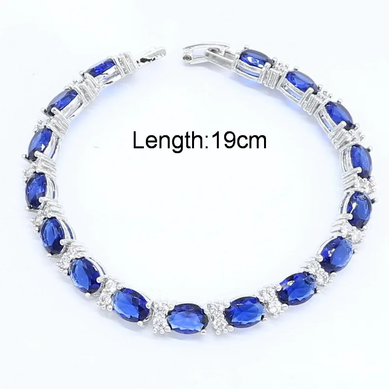 Круглые темно-синие полудрагоценные серебряные серьги браслет ожерелье