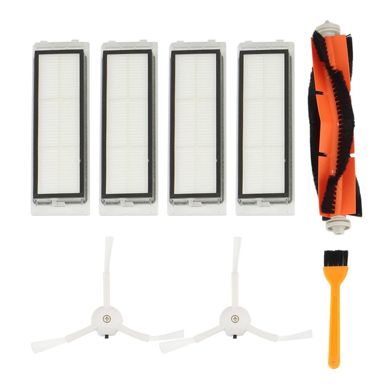 

TOP!-8PCS Suitable For Xiaomi Roborock Sweeper Accessories Side Brush T7 / S50S51 Main Brush Rag Filter Screen Cleaning Brush