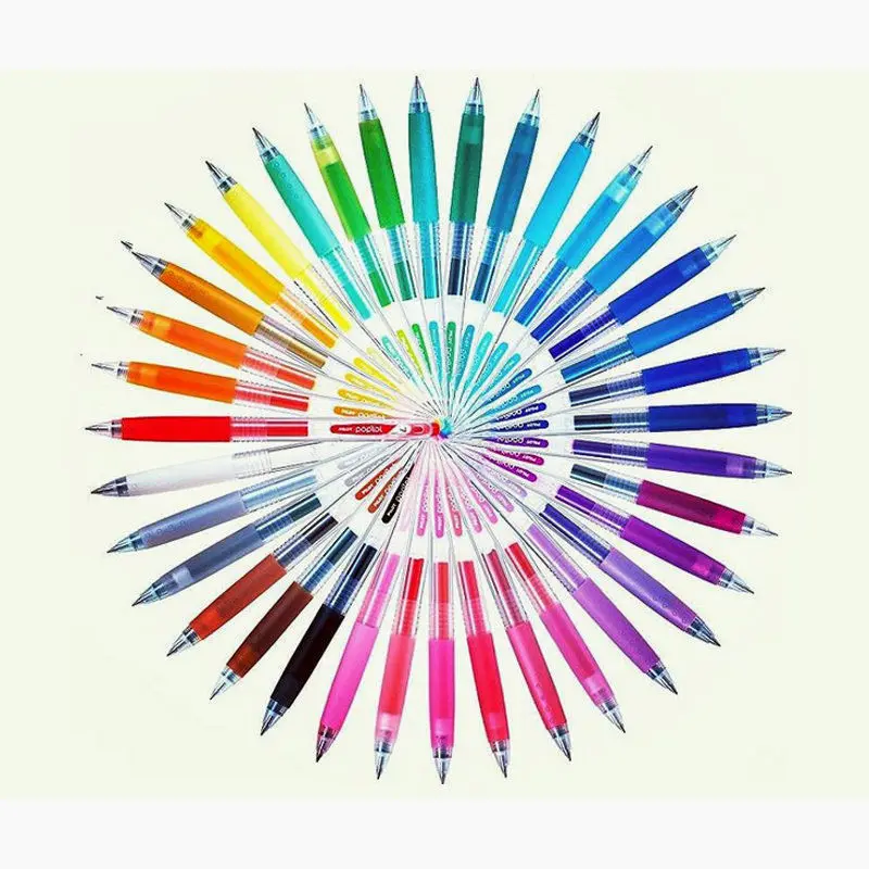 Разноцветная магнитная ручка 0 5 мм 36 цветов в ассортименте японская гелевая
