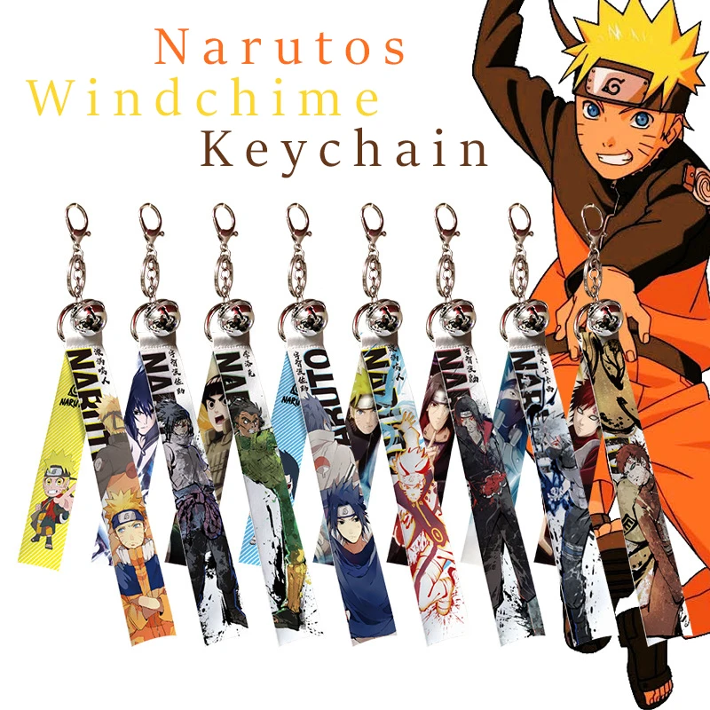 Брелок Narutos Windchimes металлический брелок подвеска для школьной сумки аксессуар