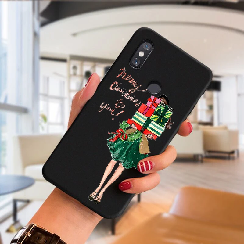 Модный Рождественский мягкий чехол из ТПУ для девушек Redmi Note8 Note 8T Note9Pro Max Note10 10PROMAX