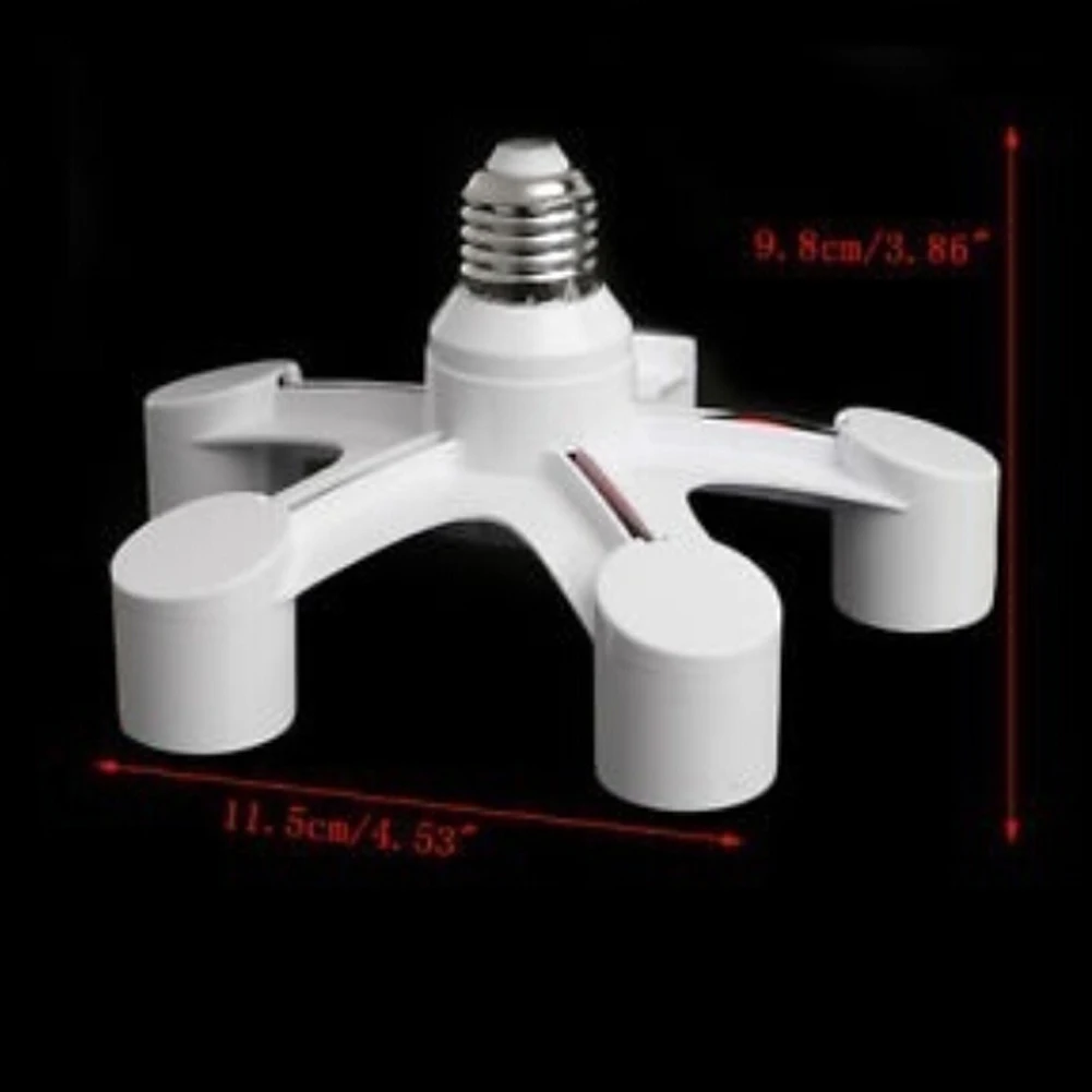 

Home Decoration Lamp Holder 3 4 5 In 1 E27 To E27 Base Socket Splitter LED Light Lamp Bulb Adapter Holder