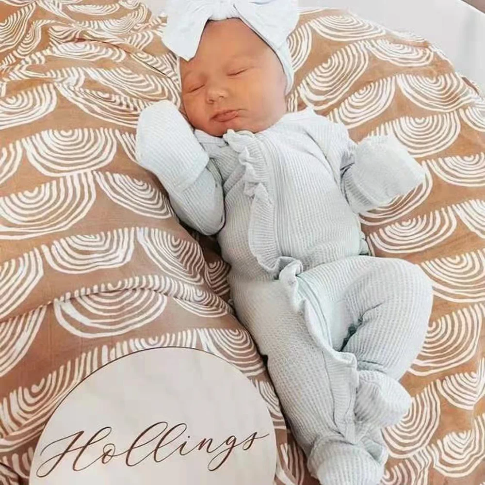 Kangobaby Fashion Muslin Swaddle Cloth Diaper Wrap Baby Receiving Blanket Squares Babyroom Decor 120x120cm 100% Cotton