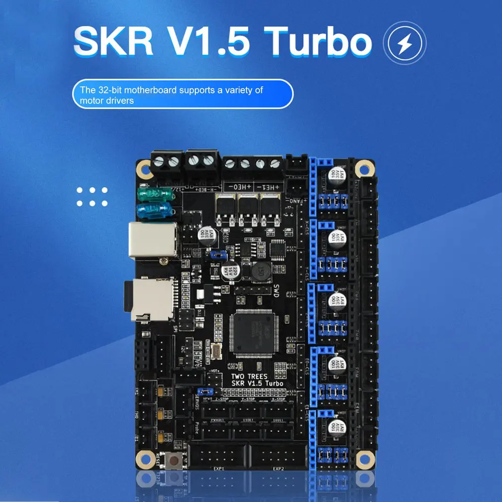 

TURBO 3D Printer Main Board Practical Main Control Board 3d Printer Parts More Durable For Tft Screen Printer