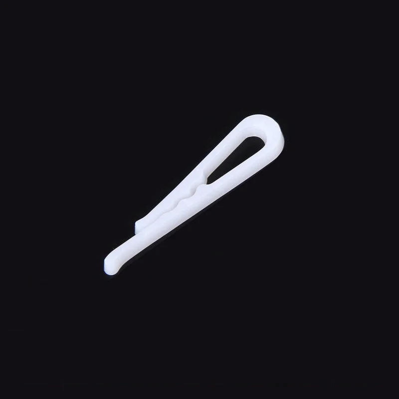 10000 unids/lote de clips de pl&aacute;stico blanco, clip transparente para ropa interior, abrazadera para embalaje de f&aacute;brica al por mayor-2