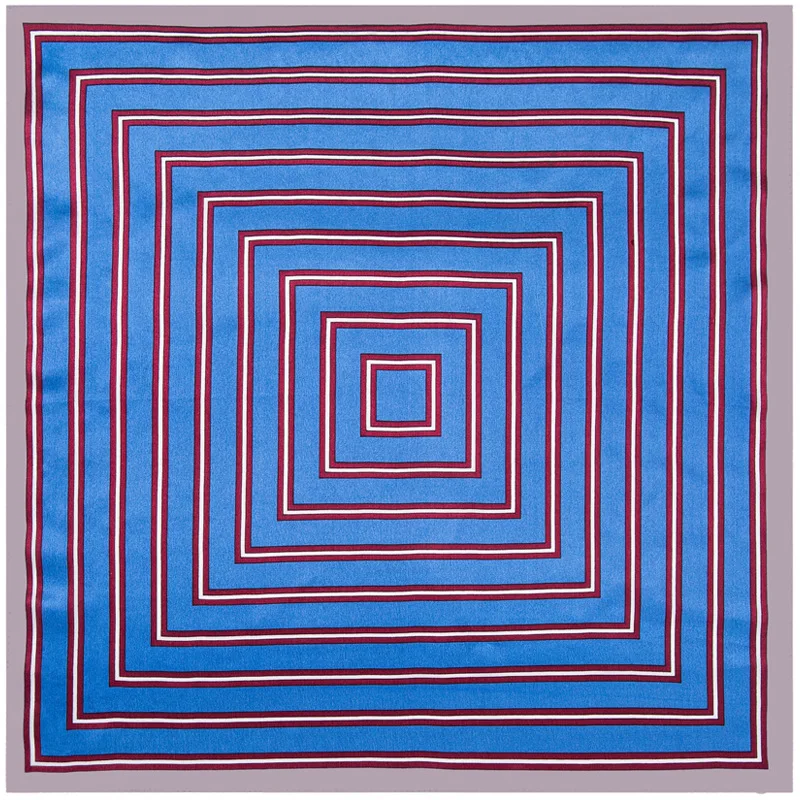 

Brand 2020 Stripe Winter Scarf 100% Silk Scarves Small Female Pashmina Poncho Foulard Bandana Shawl Spring Square Hijab 53*53 Cm