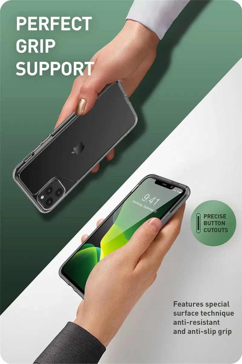 Чехол для iPhone 11 Pro Max 6,5 Дюймов( выпуск) i-Blason Halo серии устойчивый к царапинам ТПУ бампер+ прозрачная задняя крышка чехол