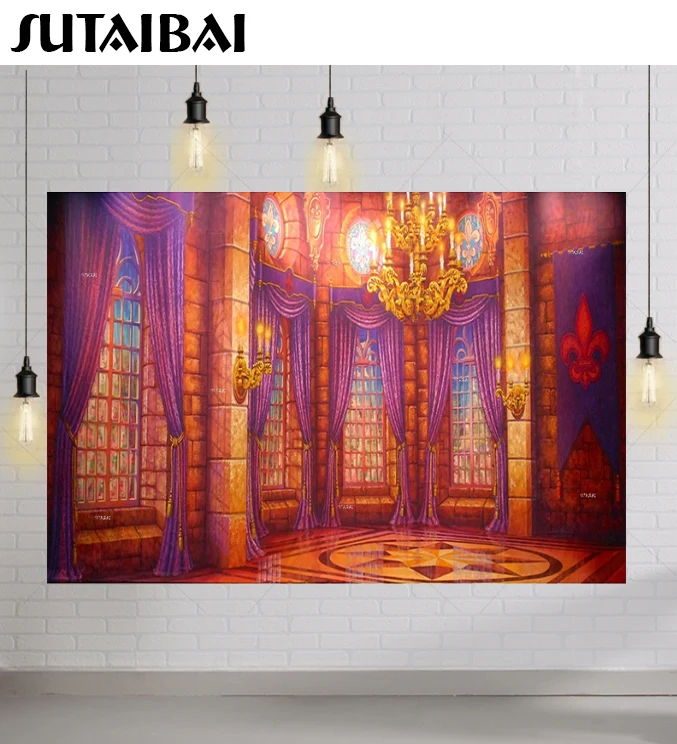 Фон для студийной фотосъемки из винила с изображением красивой сказки бальных