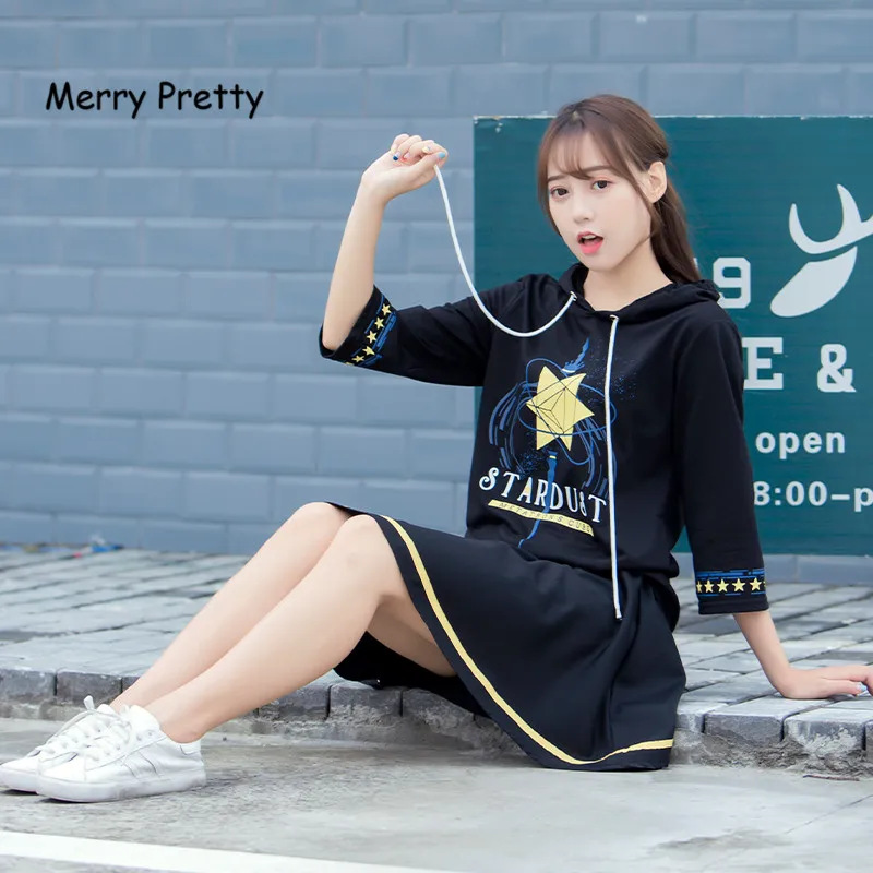 Весенне-осенний Женский комплект из 2 предметов с толстовкой на шнуровке и