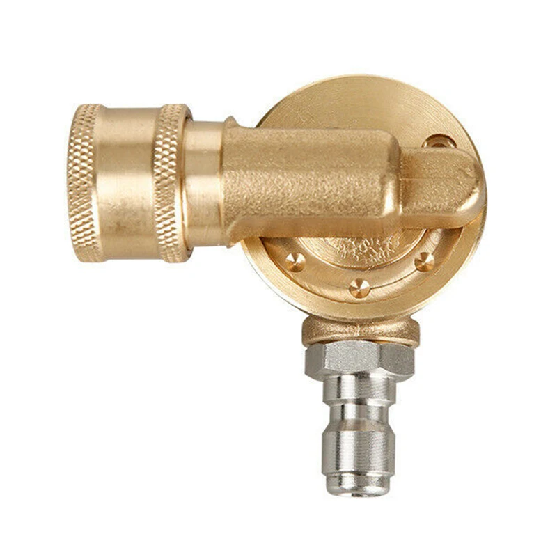 

Pressure Washer Pivot Coupler 7 Angle Adjustable 1/4 Inch Nozzle Valve