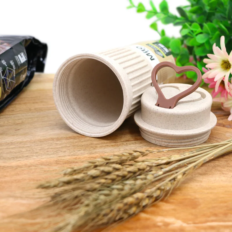 350 мл Экологически чистая пшеничная соломенная Бутылка для путешествий