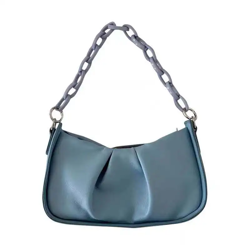 

Women's Shoulder Bags 2020 Quality Thick Metal Chain Shoulder Purses And Handbag Women Clutch Bags Ladies Hobo Bag