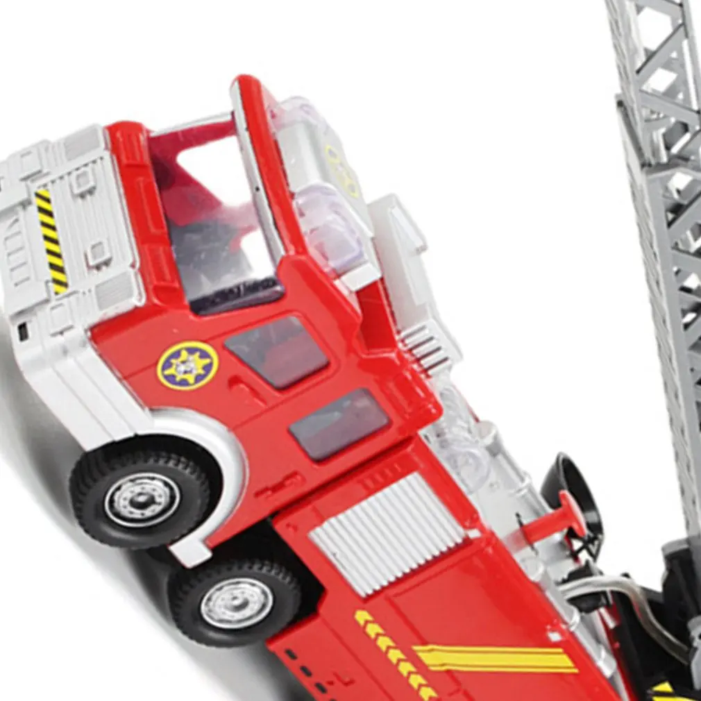 

Children'S Simulation Firefighter Toy Jupiter Fire Truck Electric Universal Toy Car Light Fire Truck Can Spray Water