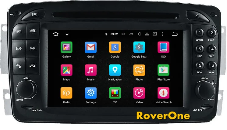 RoverOne Android 7 1 Автомобильный мультимедийный плеер для Mercedes Viano Vito W203 C209 W463 Радио
