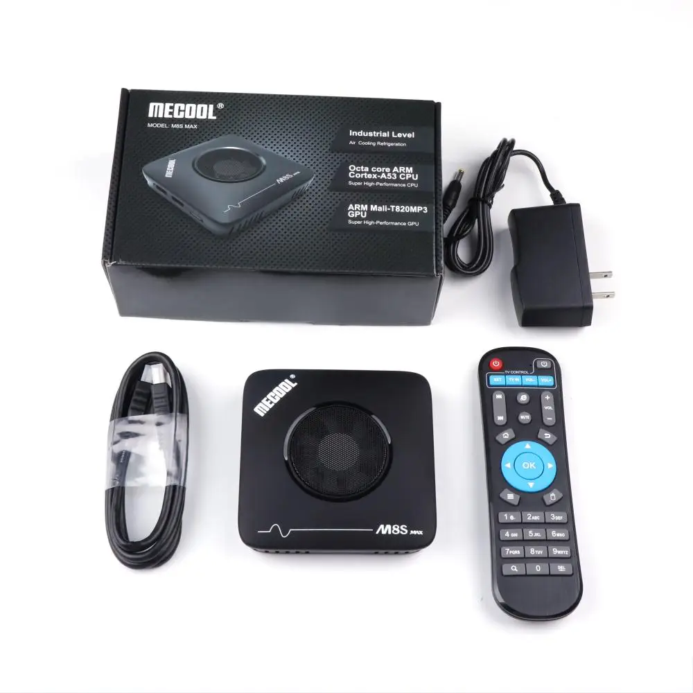 Mecool 3 ГБ 32 ГБ Android ТВ приставка Смарт ТВ приставка Amlogic S912 2,4G 5G Wifi Bluetooth вентилятор ТВ приставка 4K потоковая M8S Max медиаплеер