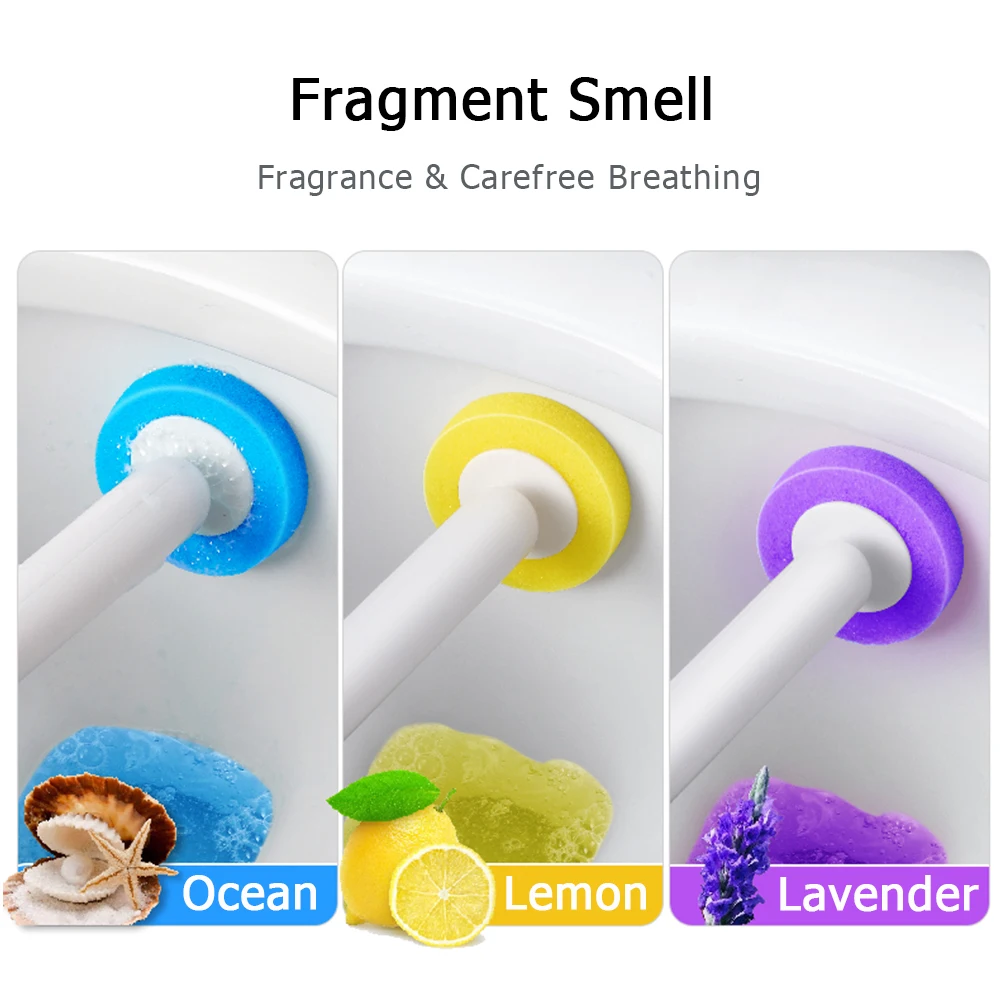 disposable bathroom toilet brush with cleaning replacement brushes head wall mounted cleaner tool bathroom accessories free global shipping