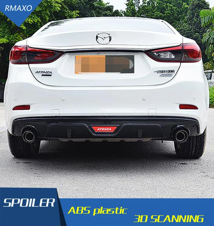 Для Mazda 6 ATENZA задний спойлер 2015 STY ABS бампер диффузор защитные бамперы для