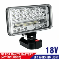18v led working light lamp without battery li ion battery for makita battery outdoor emergency lighting spotlight 3457inch