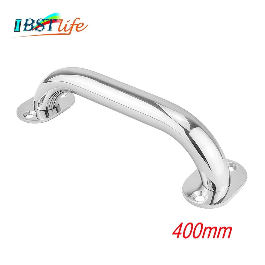 

400mm Marine Grade 316 Stainless Steel Grab Handle Door Handrail Grip Rail Grab Bar Handle Boat Hatch Yacht Marine Bathroom
